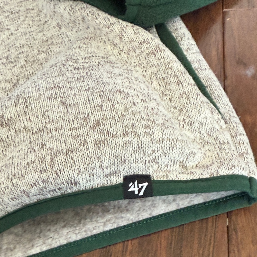 '47 Green and Gray Packers Fleece Pullover - Picture 2 of 6